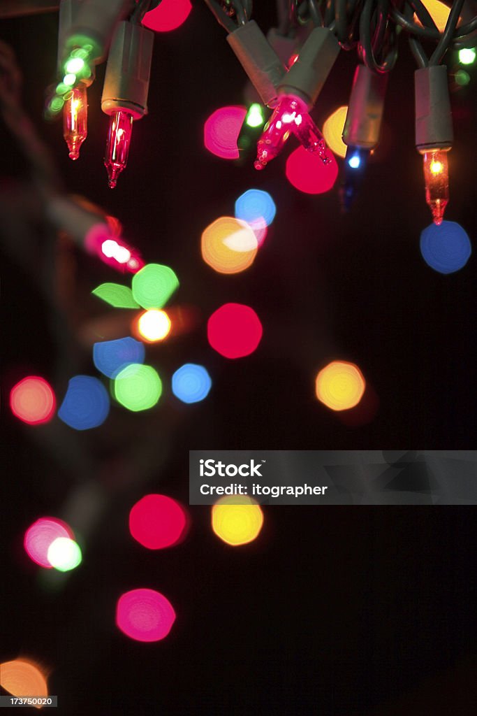 Christmas lights - Lizenzfrei Beleuchtet Stock-Foto