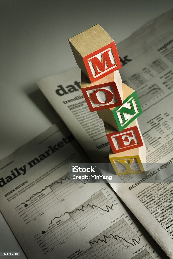Financial Crisis - Lizenzfrei 401K - englischer Begriff Stock-Foto