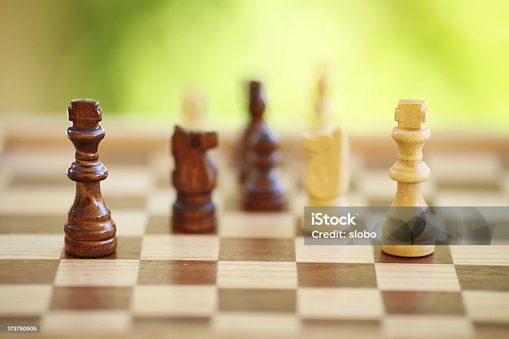 Schach-Spiel - Lizenzfrei Bildschärfe Stock-Foto