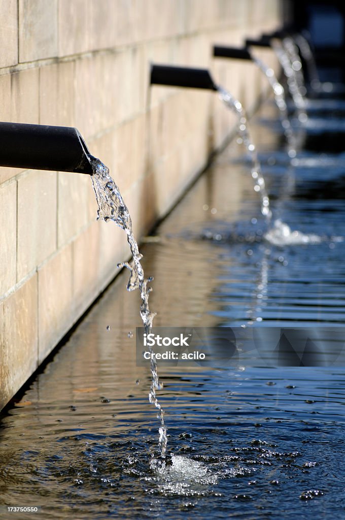 Fontes e água - Foto de stock de Água royalty-free