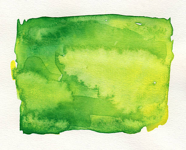 istock Green watercolor background 173750591