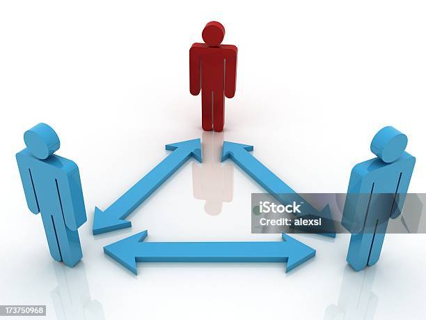 Equipa De Comunicação - Fotografias de stock e mais imagens de Figura de Palito - Figura de Palito, Negócios, Sinal de Seta