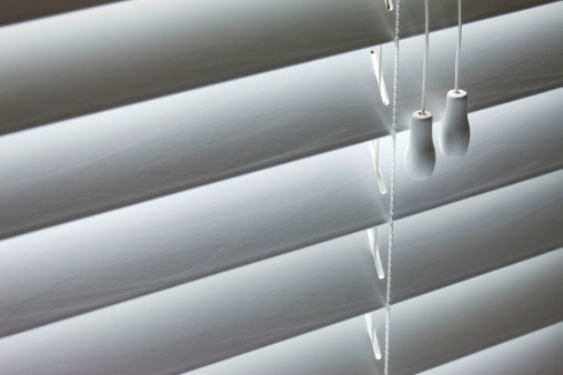 white wood blinds with draw string.Please Also See: