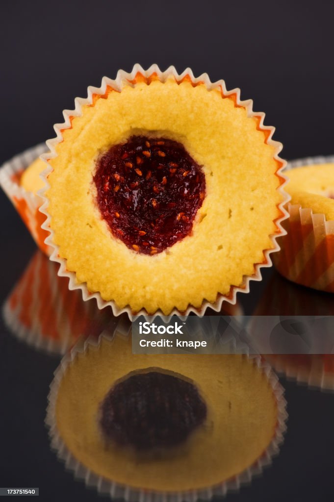 Himbeermarmelade cookie - Lizenzfrei Thumbprint Cookie Stock-Foto