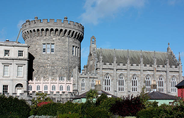Dublin Castle in Ireland stock photo