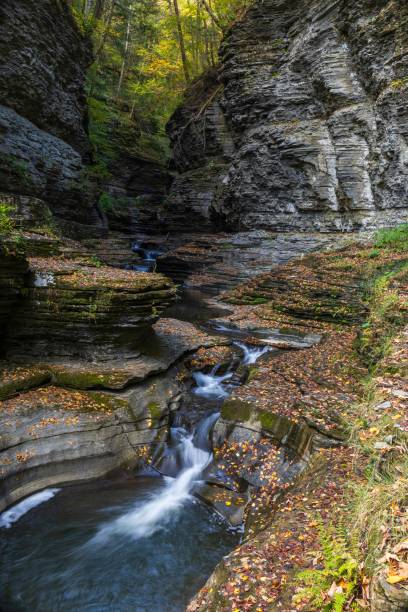 istock Small waterfall in Watkins Glen State Park 1737520674