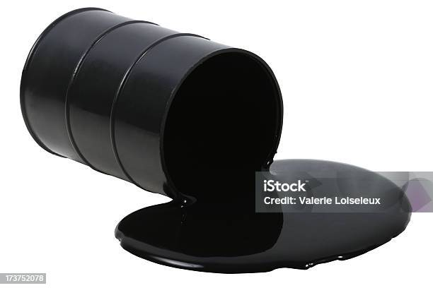 Oil Barrel Stock Photo - Download Image Now - Spilling, Crude Oil, Oil Drum