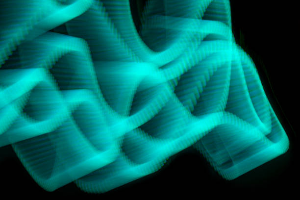 istock Black background with creative lighting with green light to use as a wallpaper or presentation 1737522279