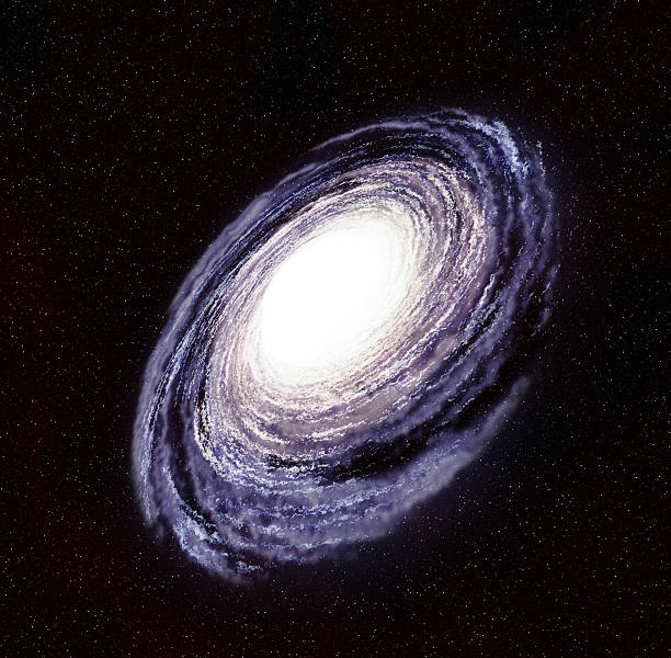 A digitally painted galaxy with a starfield.
