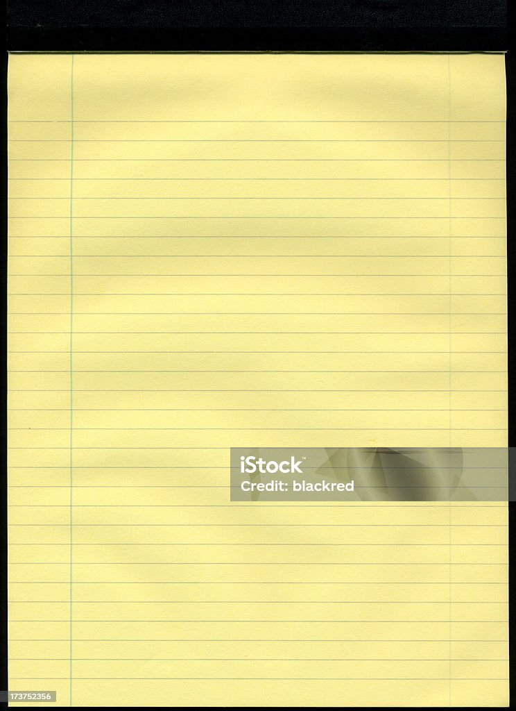 Yollow Lined Notepad Yellow lined notepad.Similar images - Yellow Stock Photo