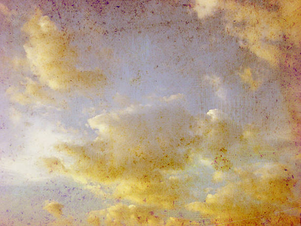 окрашенный небо - painterly effect painting classical style abstract стоковые фото и изображения