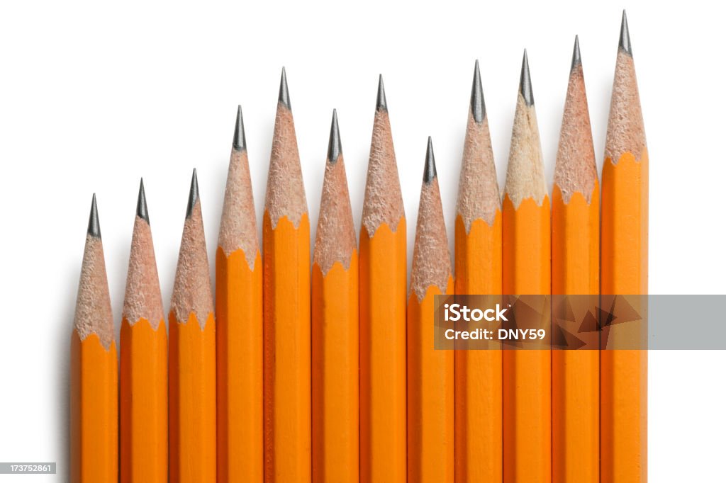 Línea de lápices 2 - Foto de stock de Afilado libre de derechos