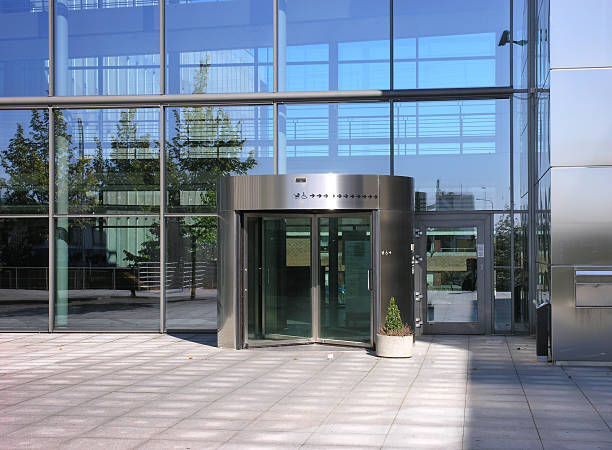 istock Swing door entrance 173753170