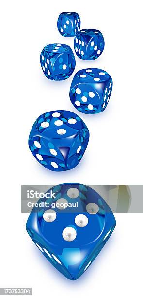 Würfel Stockfoto und mehr Bilder von Blau - Blau, Würfel - Glücksspiel, Chance