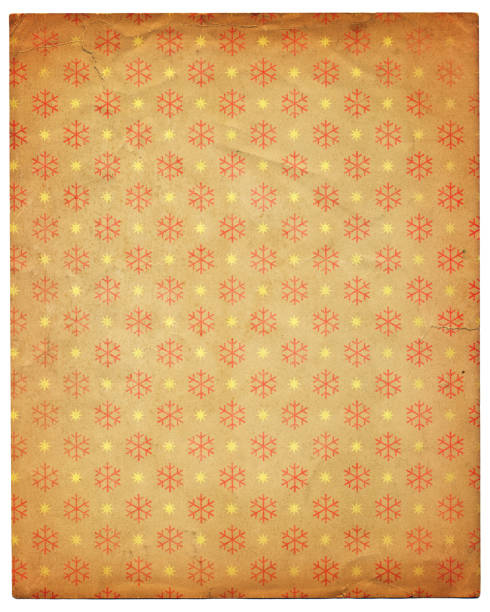 istock vintage paper with snowflake design 173753510