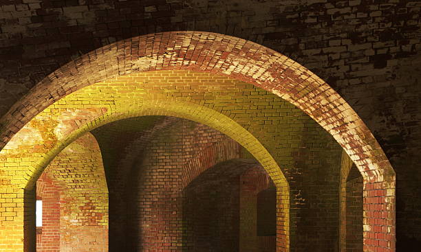 istock Brick Arch Historic Building Fort Point 173754088