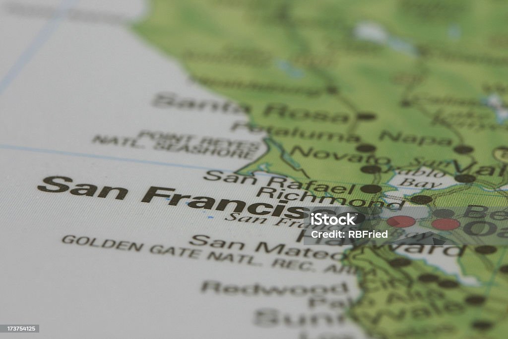 San Francisco - Royalty-free Mapa Foto de stock