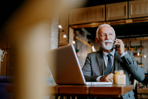 istock Senior man's productive moment 1737544789