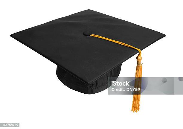 Graduation Cap 3 Stockfoto und mehr Bilder von Doktorhut - Doktorhut, Freisteller – Neutraler Hintergrund, Akademischer Abschluss