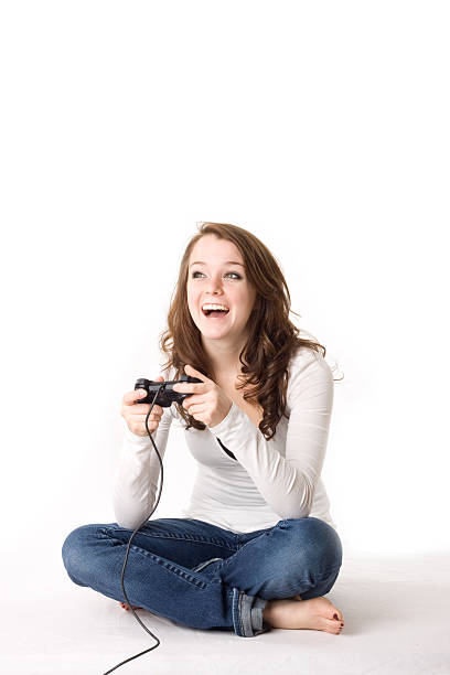 Gamer Girl stock photo