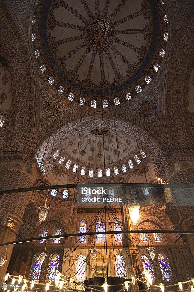 Внутренний вид на Синий Mosque - Стоковые фото Архитектура роялти-фри