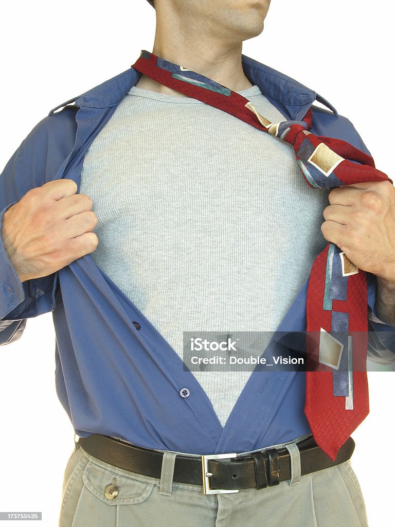 ミステリーマンはシャツの上に移動させると、ブランク胸部分にロゴ - 1人のロイヤリティフリーストックフォト