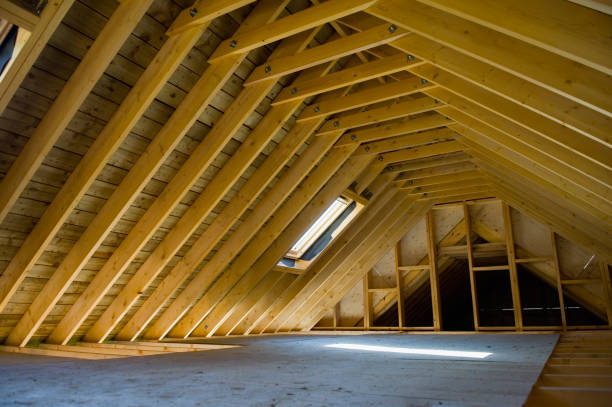 istock Attic space in newly-built house 173755616