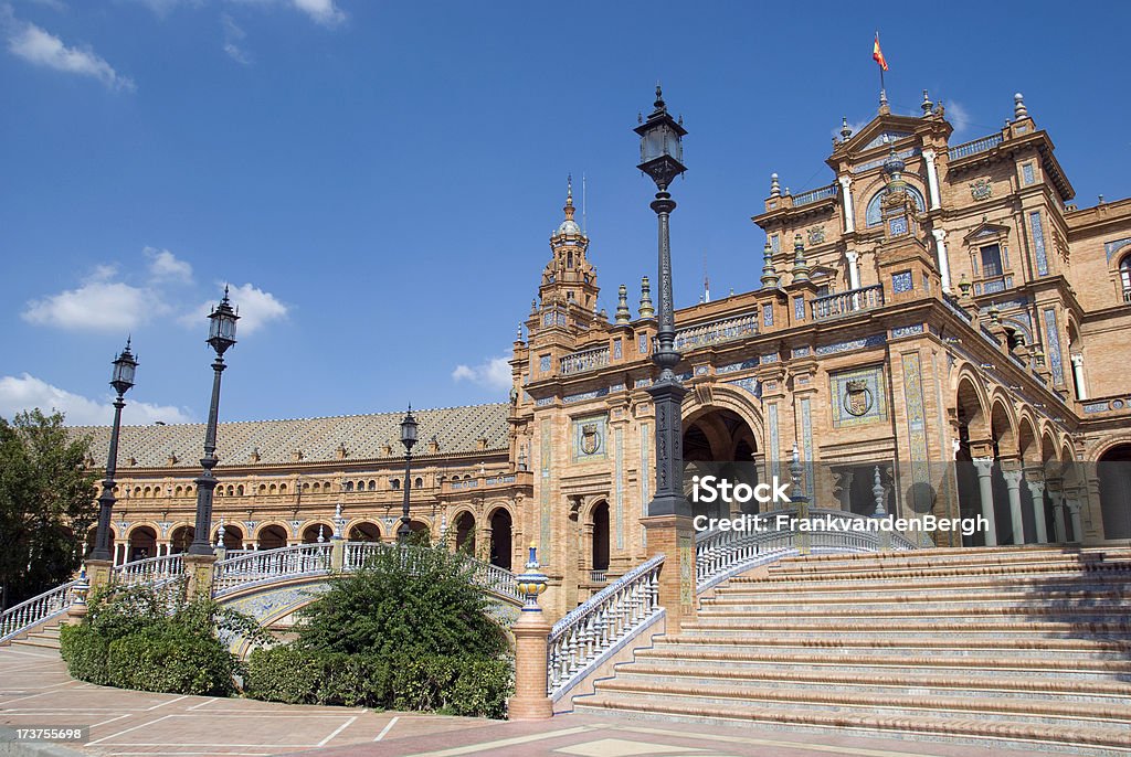 Spanish square Main entrance to the Plaza de espagna in Sevilla, Spain. Andalusia Stock Photo