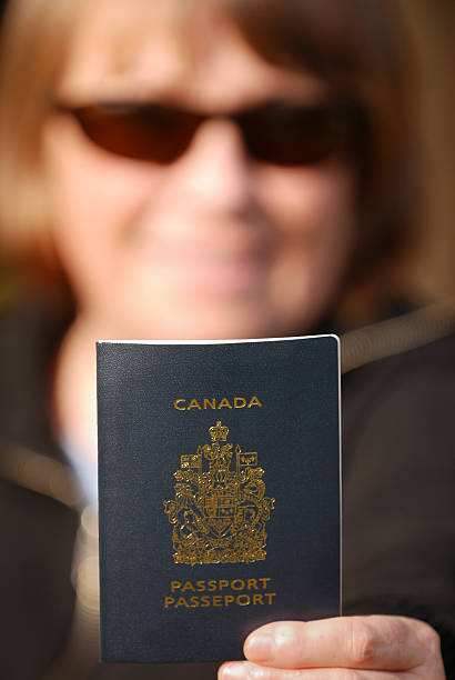 istock Woman with a Canadian Passport 173756110