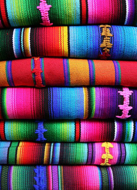 istock colorful blankets from Latin America 173756116