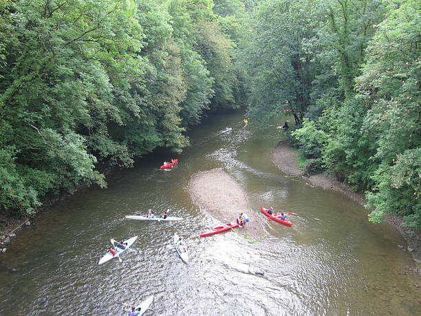 Canoes in the river