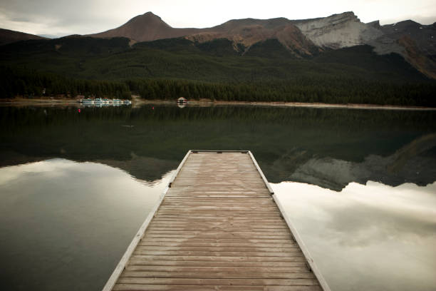istock Dock on the lake at sunrise 173756436
