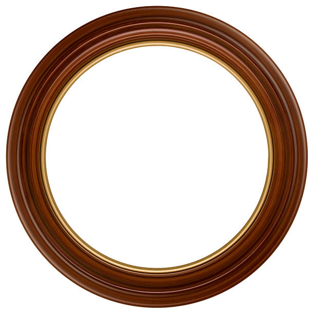 istock Victorian Round Picture Frame.  Isolated on White with Clipping Path 173756470