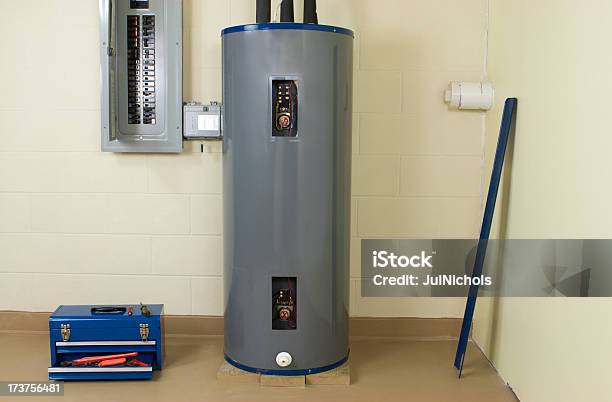 Water Heater Inside A Building Stock Photo - Download Image Now - Boiler, Electricity, Residential District