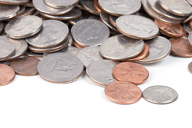 istock Closeup of loose coins 173756624