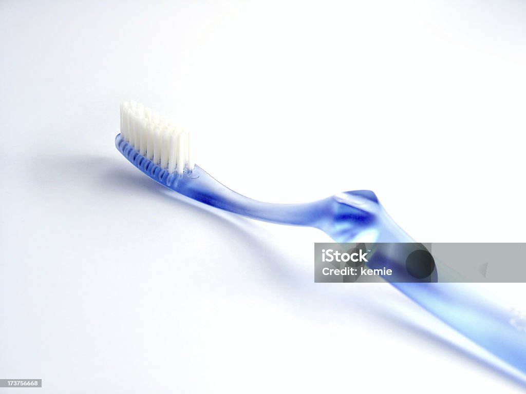 ブルーの歯ブラシ - お手洗いのロイヤリティフリーストックフォト