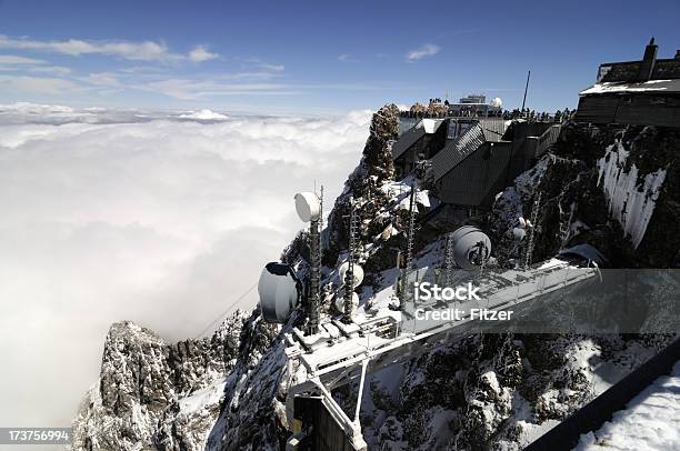 Anteny Na Góra Zugspitze - zdjęcia stockowe i więcej obrazów Bawaria - Bawaria, Góra Zugspitze, Antena