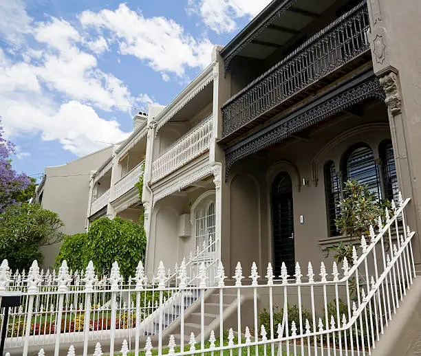 Terraced houses in Paddington, Sydney (Australia)