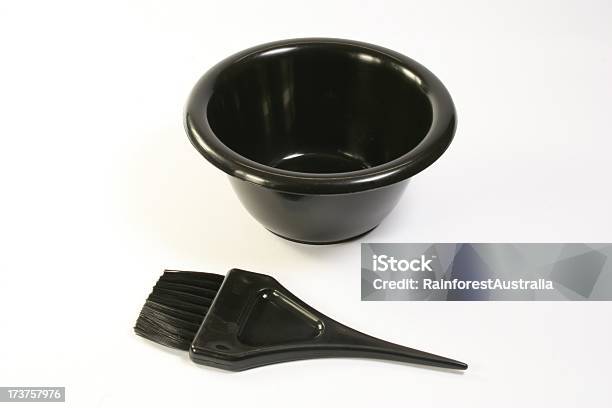 Escova Para Arranjos Do Cabelo E Bowl - Fotografias de stock e mais imagens de Beleza - Beleza, Cor preta, Escova de Cabelo