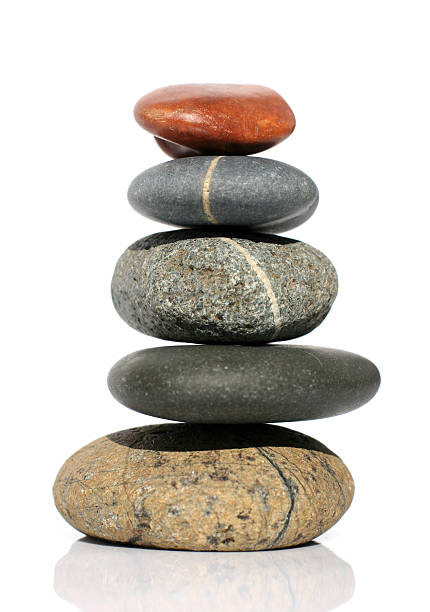 istock Various rounded stones balanced on top of each other 173758726
