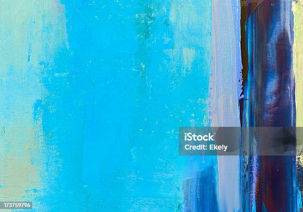 Malowane Niebieski Tło Sztuka Tło - zdjęcia stockowe i więcej obrazów Abstrakcja - Abstrakcja, Action painting, Barwne tło