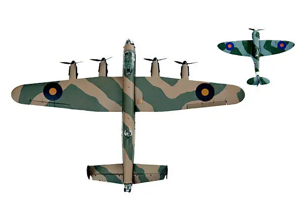 Lancaster and Spitfire