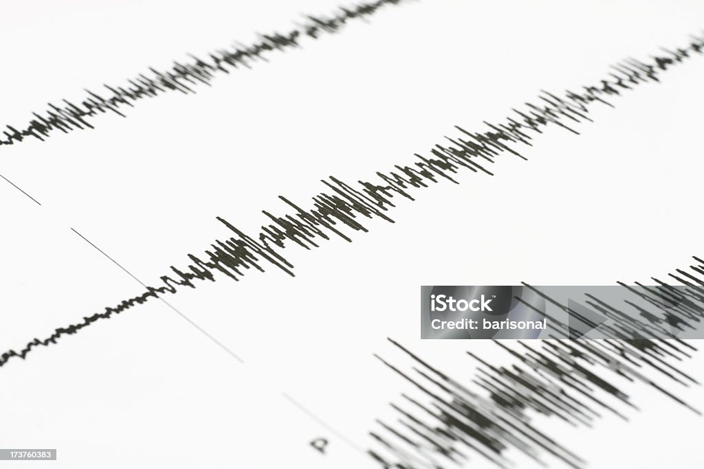 Die seismische wave - Lizenzfrei Seismograph Stock-Foto
