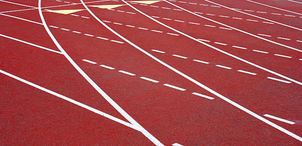 Track Lanes stock photo