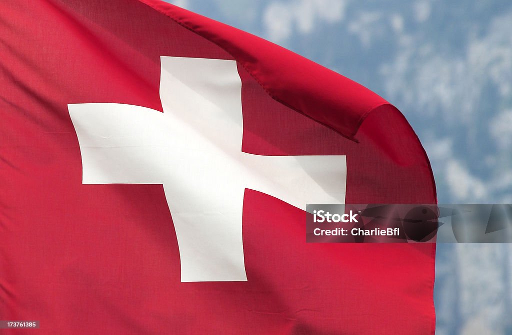 スイス国旗 - スイスのロイヤリティフリーストックフォト
