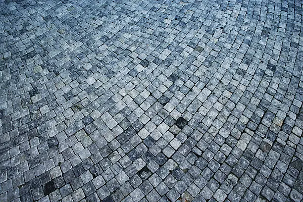 Detail of traditional paving-stones.