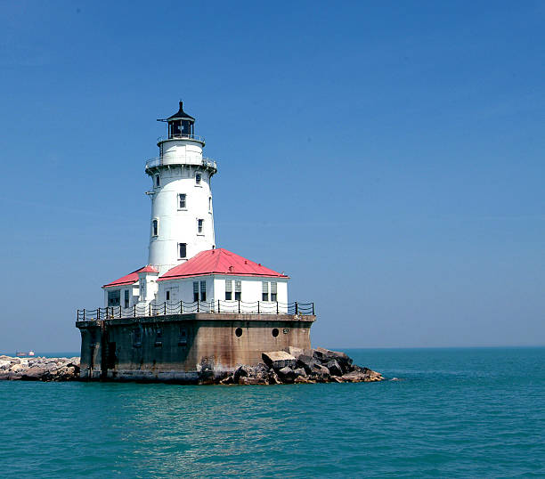 Chicago Lighthouse stock photo