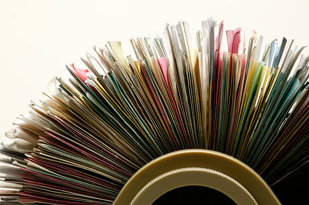 Rolodex Close up of rolodex file on white background telephone directory stock pictures, royalty-free photos & images