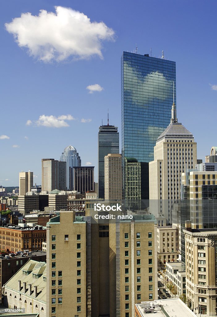 Horizonte de Boston (vertical - Royalty-free Boston - Massachusetts Foto de stock