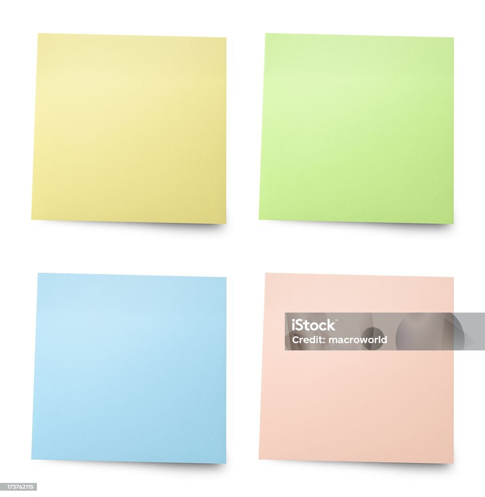 Tarjetas de Color - Foto de stock de Nota adhesiva libre de derechos